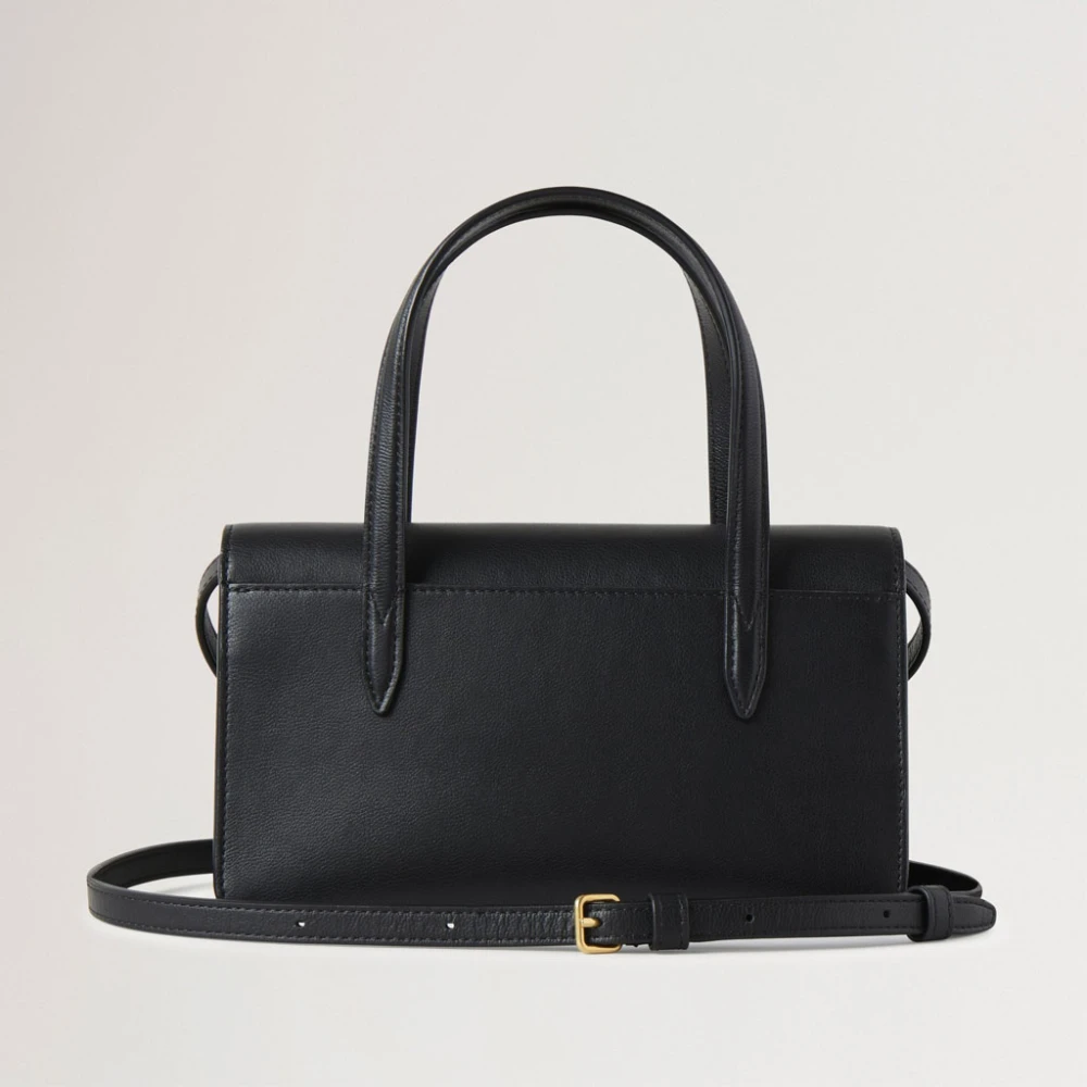 Mulberry Klassieke Zwarte Top Handvat Tas Black Dames