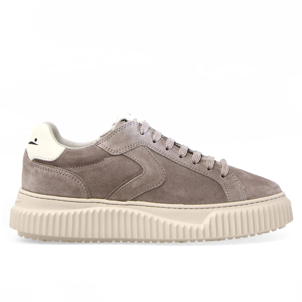 Voile Blanche Grijze Suède Tennissneakers Dames Schoenen Grijs
