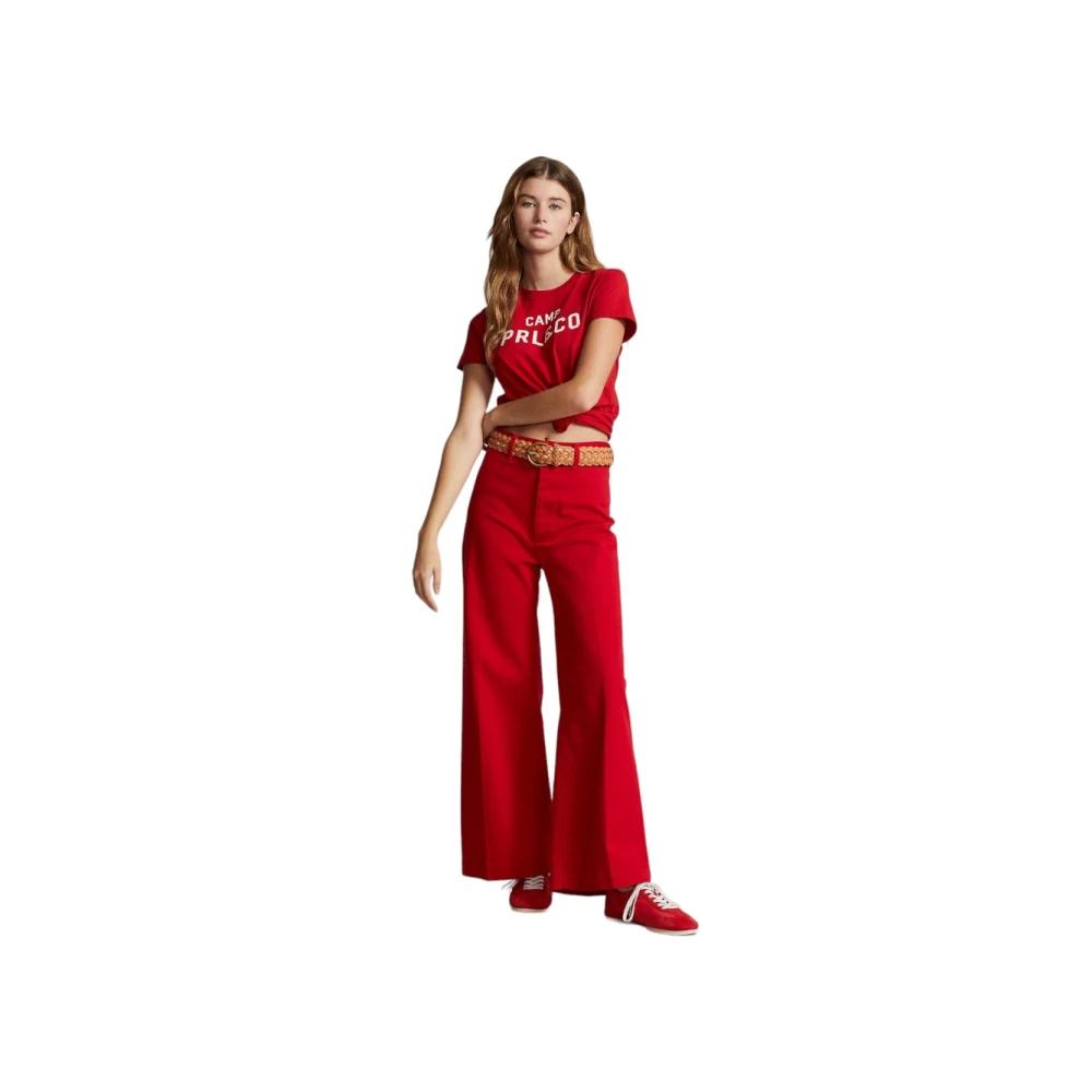 Polo Ralph Lauren Klassieke Broek Red Dames