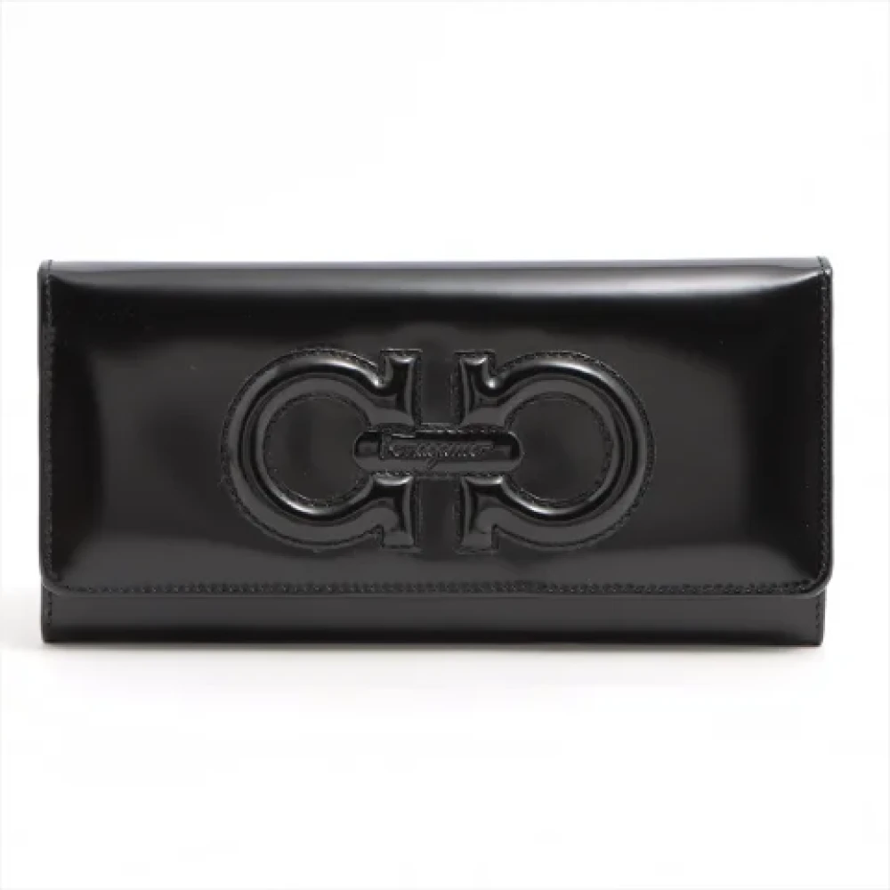 Salvatore Ferragamo Pre-owned Leather wallets Black Dames