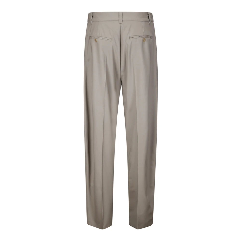 ACT N°1 Wollen broek met 6 zakken Gray Dames