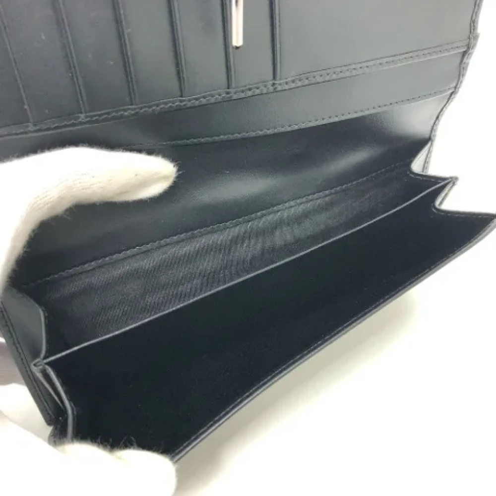 Gucci Vintage Pre-owned Fabric wallets Black Dames