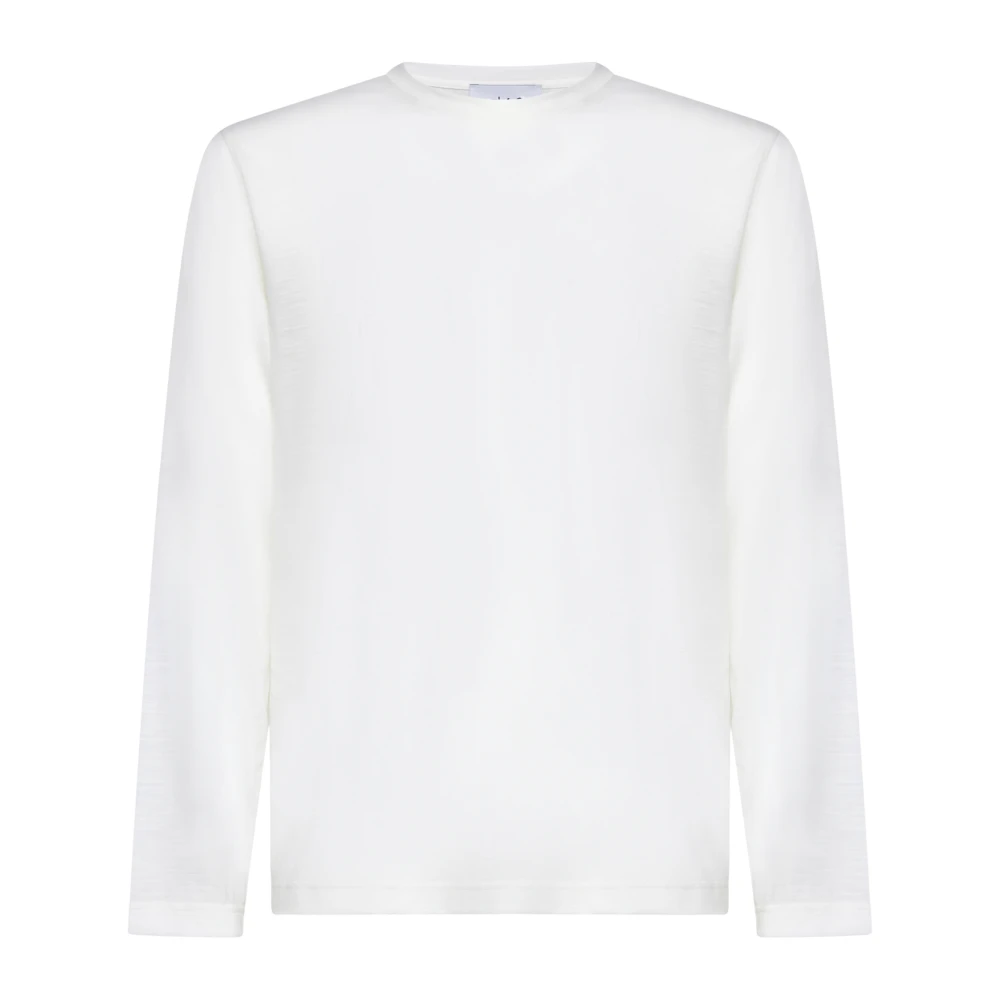 Gran Sasso Witte Crew Neck Wollen Trui White Heren