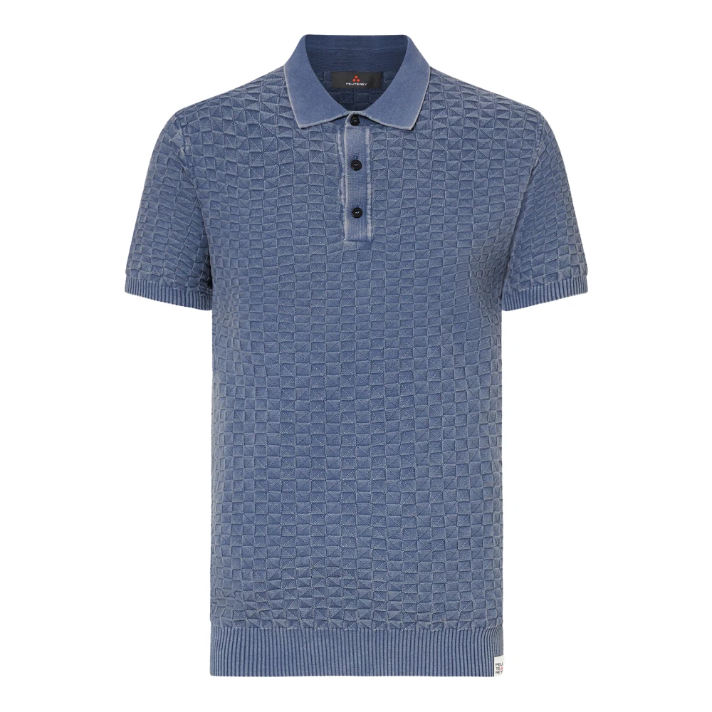 Peuterey Blue Polo Shirts, Male, S, Keirin 02 Polo