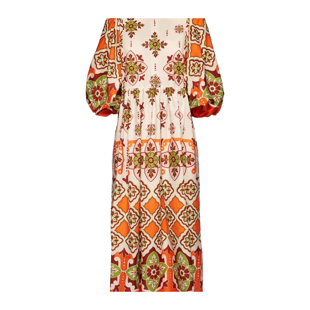 La DoubleJ Casareale Midi Jurk Multicolor Dames