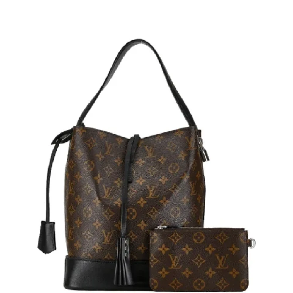 Louis Vuitton Vintage Pre-owned Plastic handbags Brown Dames