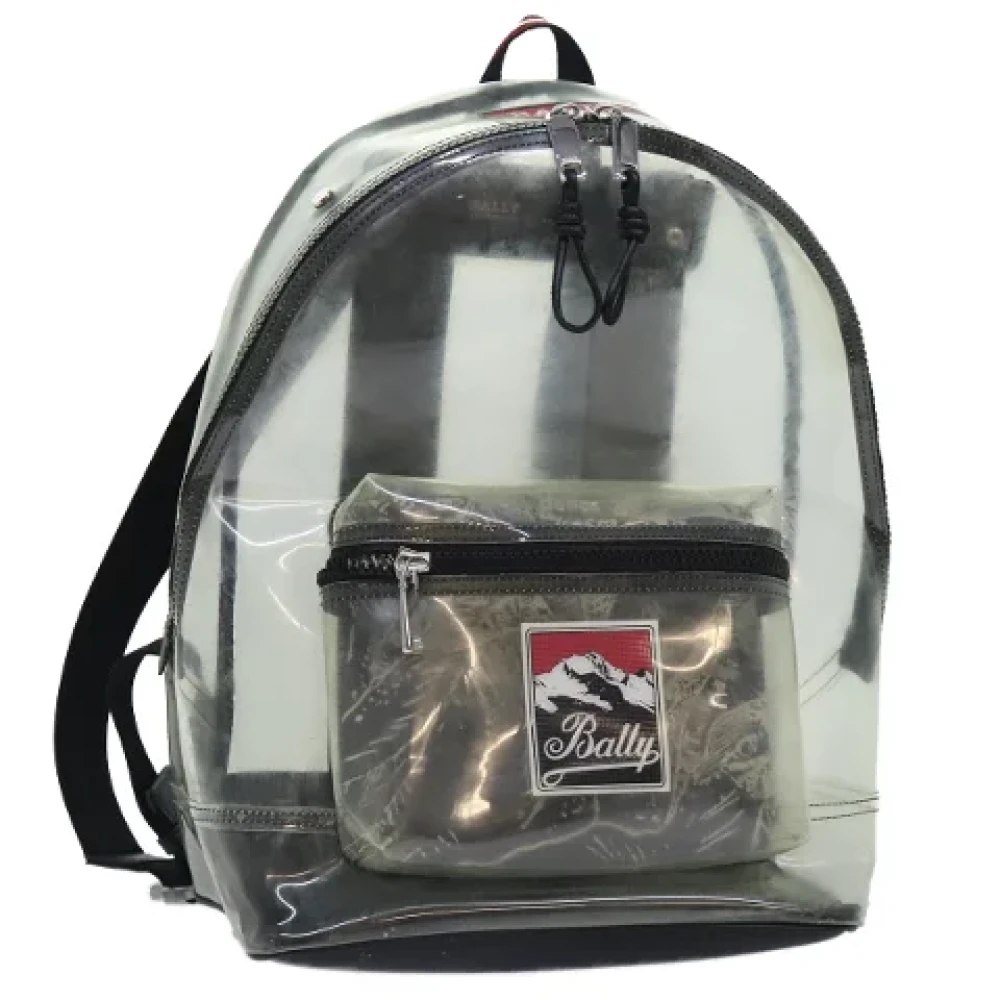 Bally Pre-owned Vinyl backpacks Black Dames