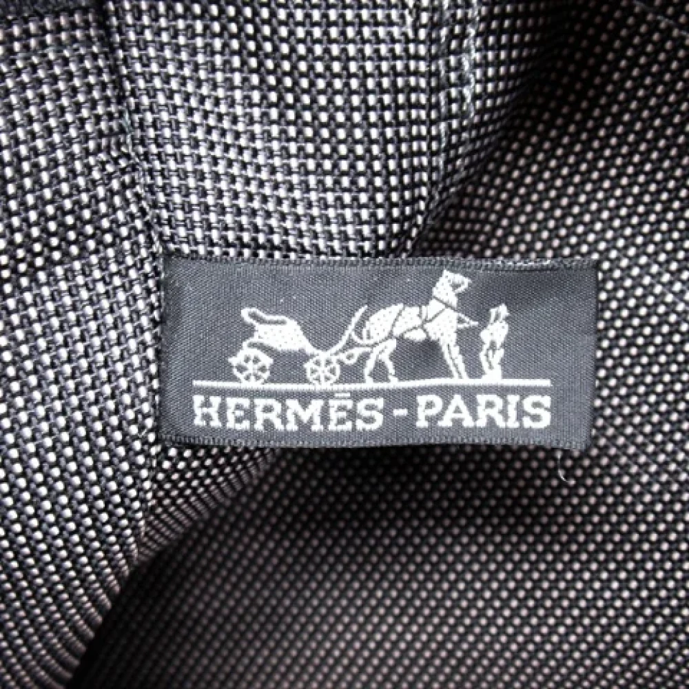 Hermès Vintage Pre-owned Nylon backpacks Gray Dames