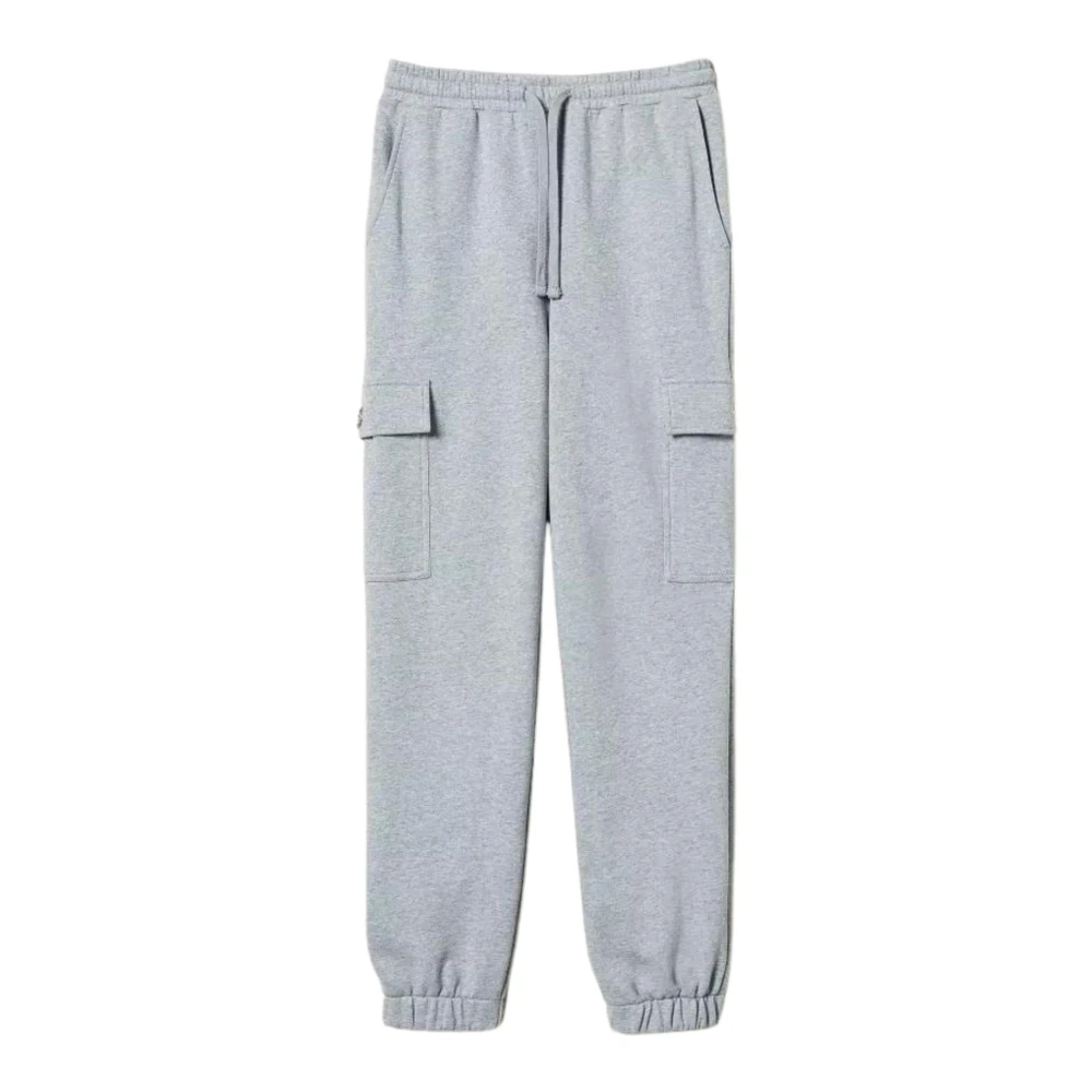 Twinset Cargo Joggers Grijs Katoenen Sweatpants Gray Dames
