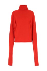 Rote Wolle Carlus Pullover