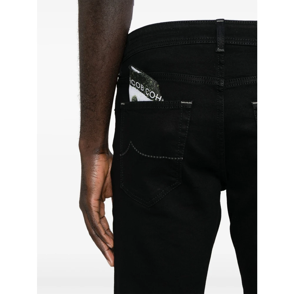 Jacob Cohën Bard Jeans met Japans Stof Black Heren