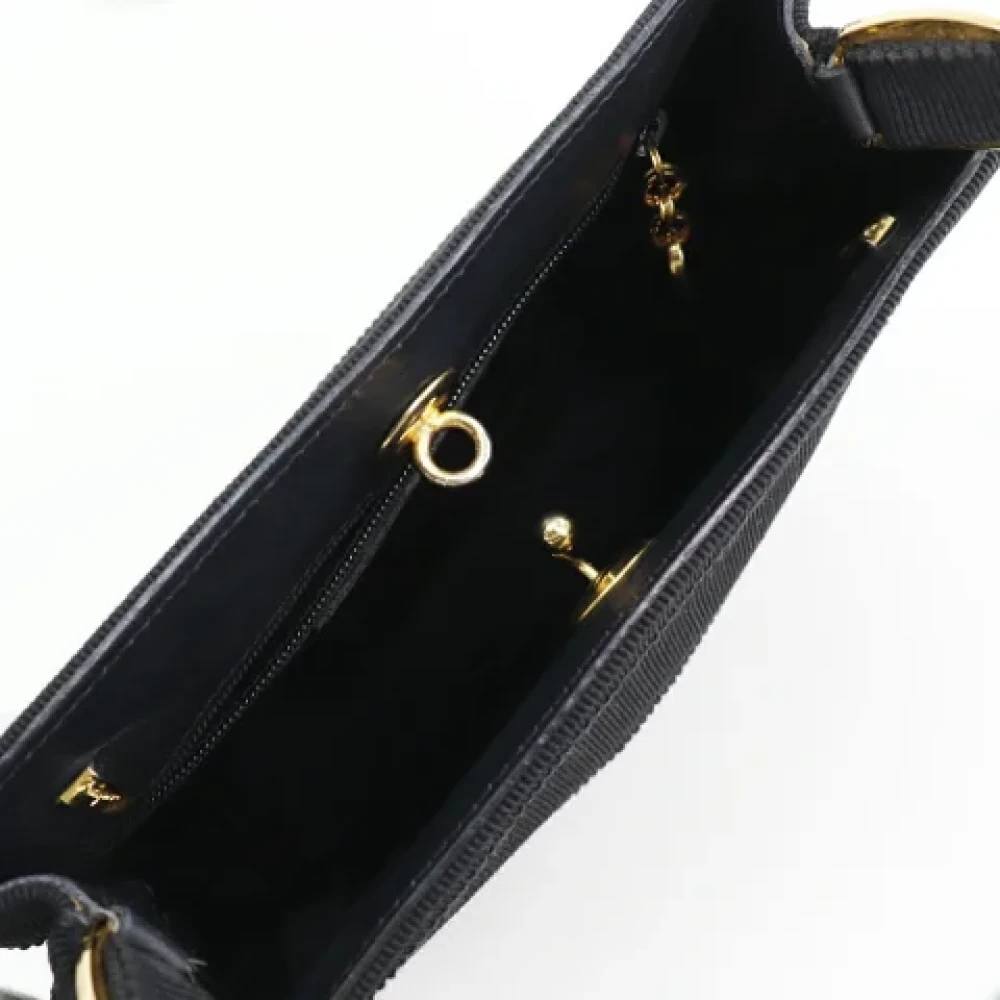Salvatore Ferragamo Pre-owned Canvas handbags Black Dames