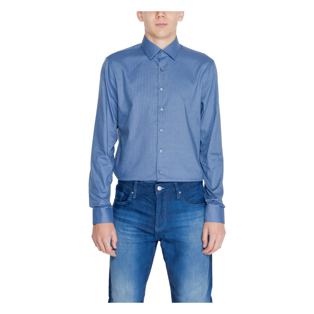 Calvin Klein Blauw klassiek overhemd voor heren Blue Heren