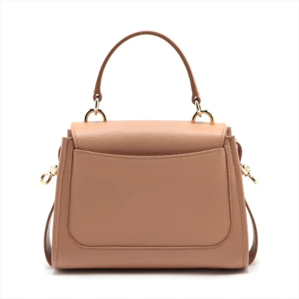 Chloé Pre-owned Leather handbags Beige Dames