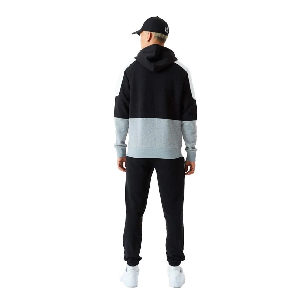 new era Zwarte Raiders Contrast Panel Hoodie Multicolor Heren