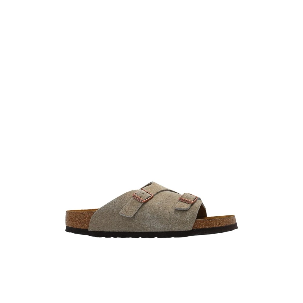 Birkenstock Women's Beige Sliders, 7 Uk, Zurich Sandals Narrow