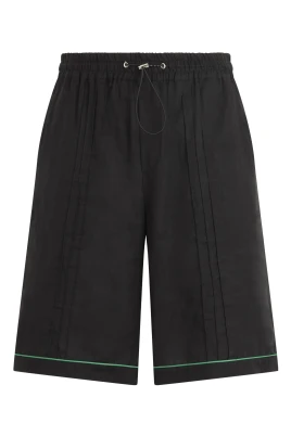 Linen Drawstring Shorts Plein Tennis
