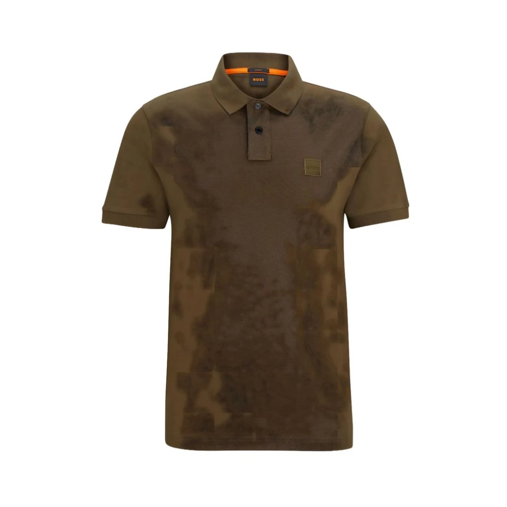 Hugo Boss Groen Katoen Polo Shirt Lente Zomer Green Heren