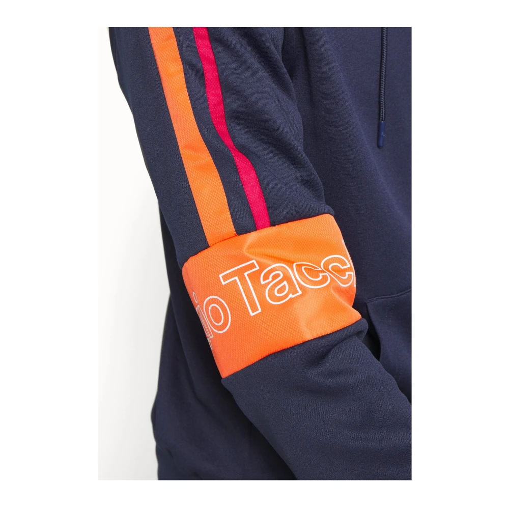 Sergio Tacchini Logo Cross Hoodie Blauw Blue Heren