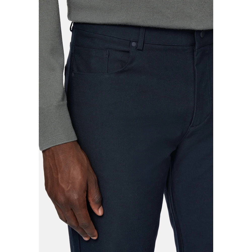 Boggi Milano B Tech Jeans in Technical Fabric Blue Heren