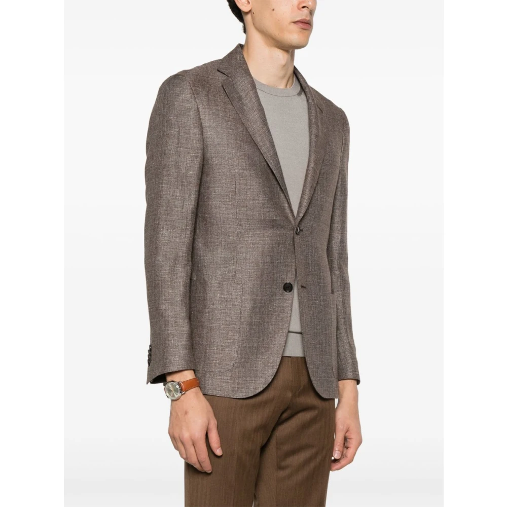 Corneliani Bruine buitenkleding jas Brown Heren