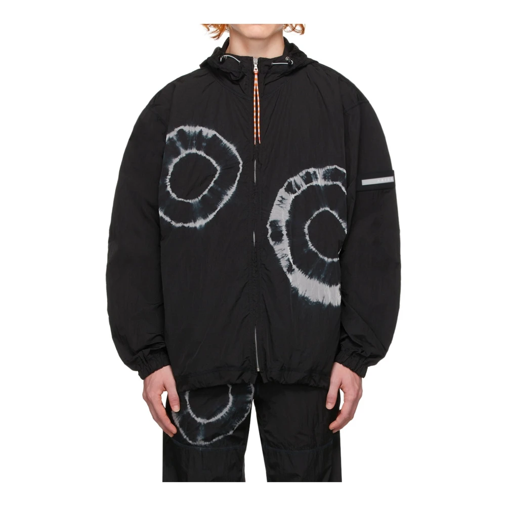 Aries Tie-Dye Windcheater Jack Black Heren