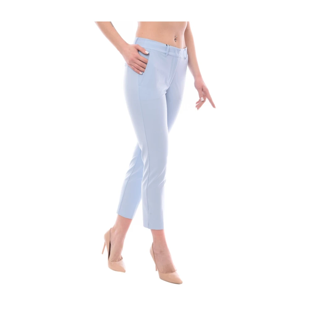 Marella Cropped Trousers Blue Dames