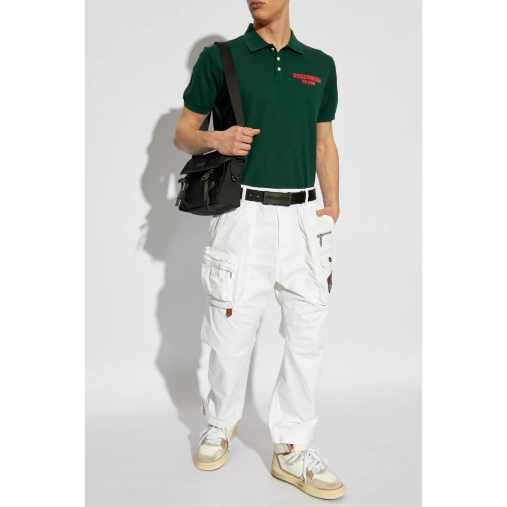Dsquared2 Polo met logo Green Heren