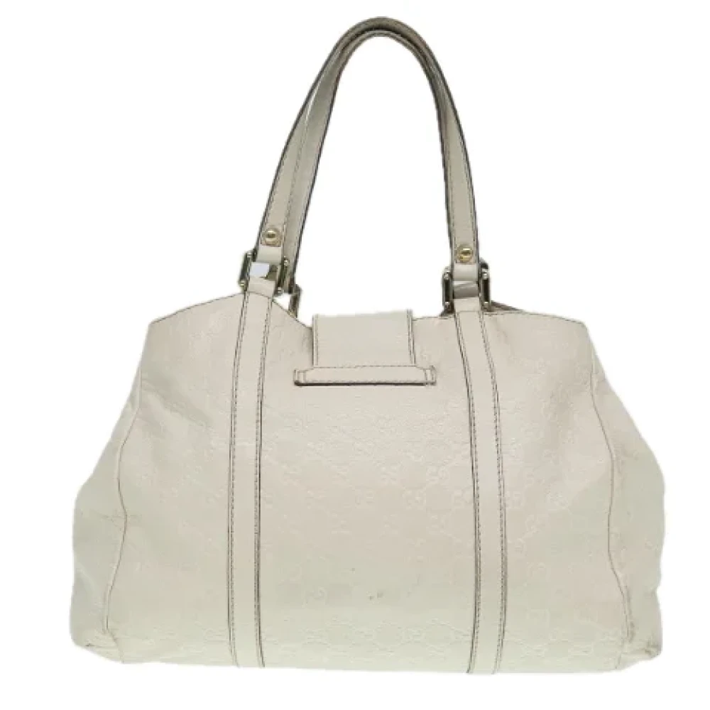 Gucci Vintage Pre-owned Canvas gucci-bags White Dames