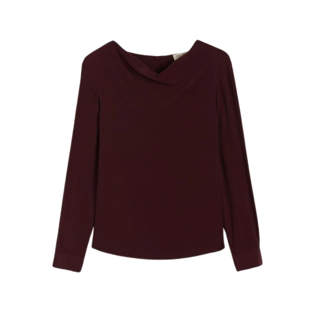 Trussardi Lange Mouw Blouse Purple Dames