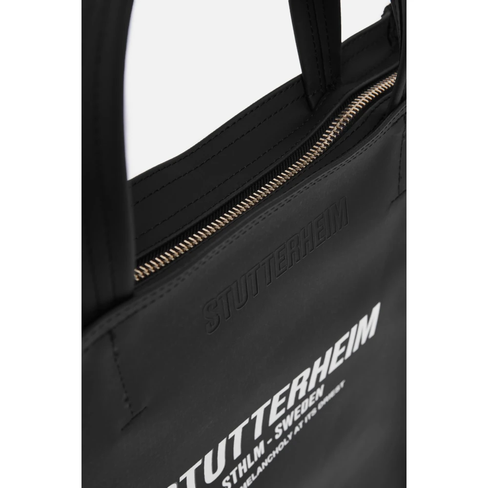 Stutterheim Slanke Waterdichte Tote Tas Black Dames