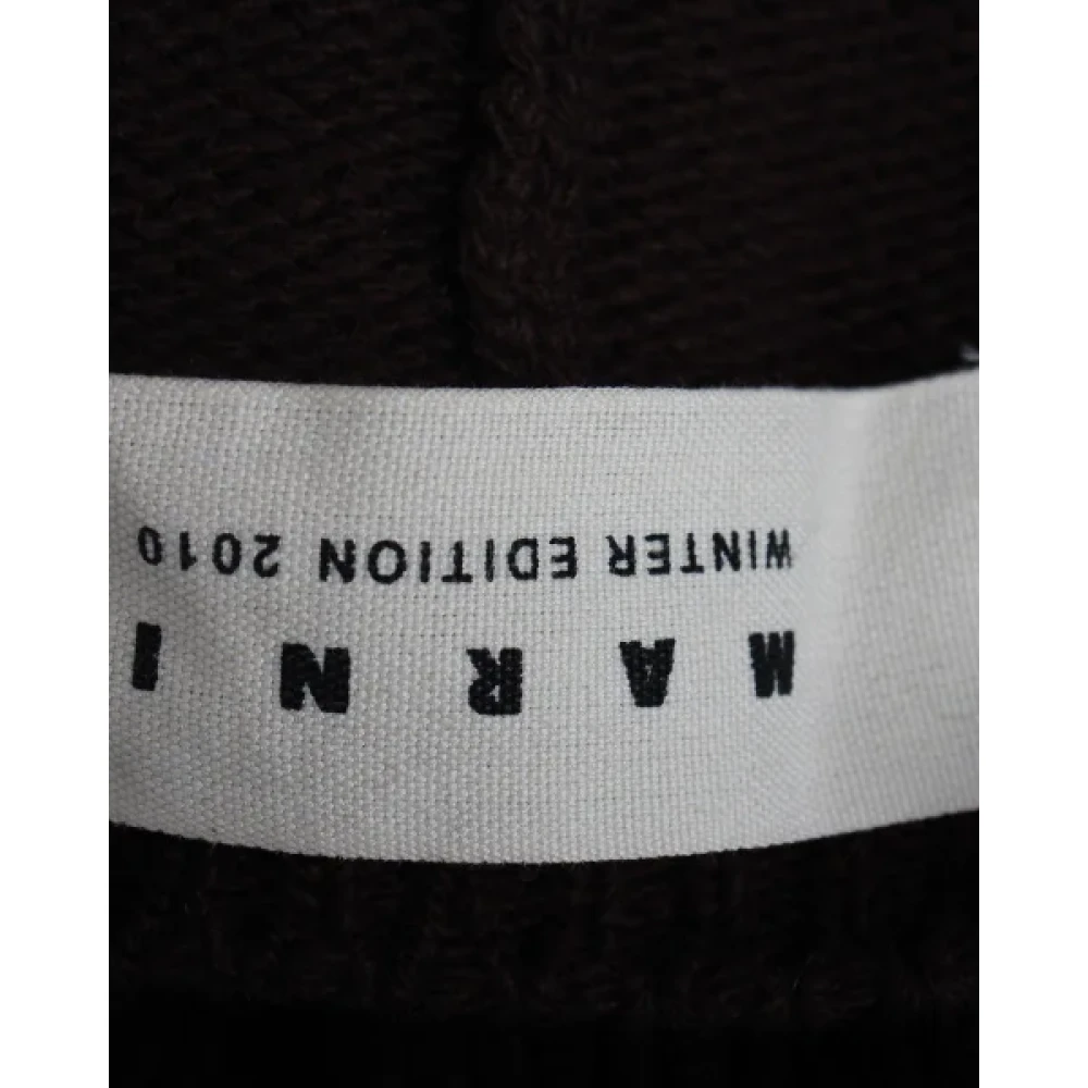 Marni Pre-owned Wool outerwear Brown Dames