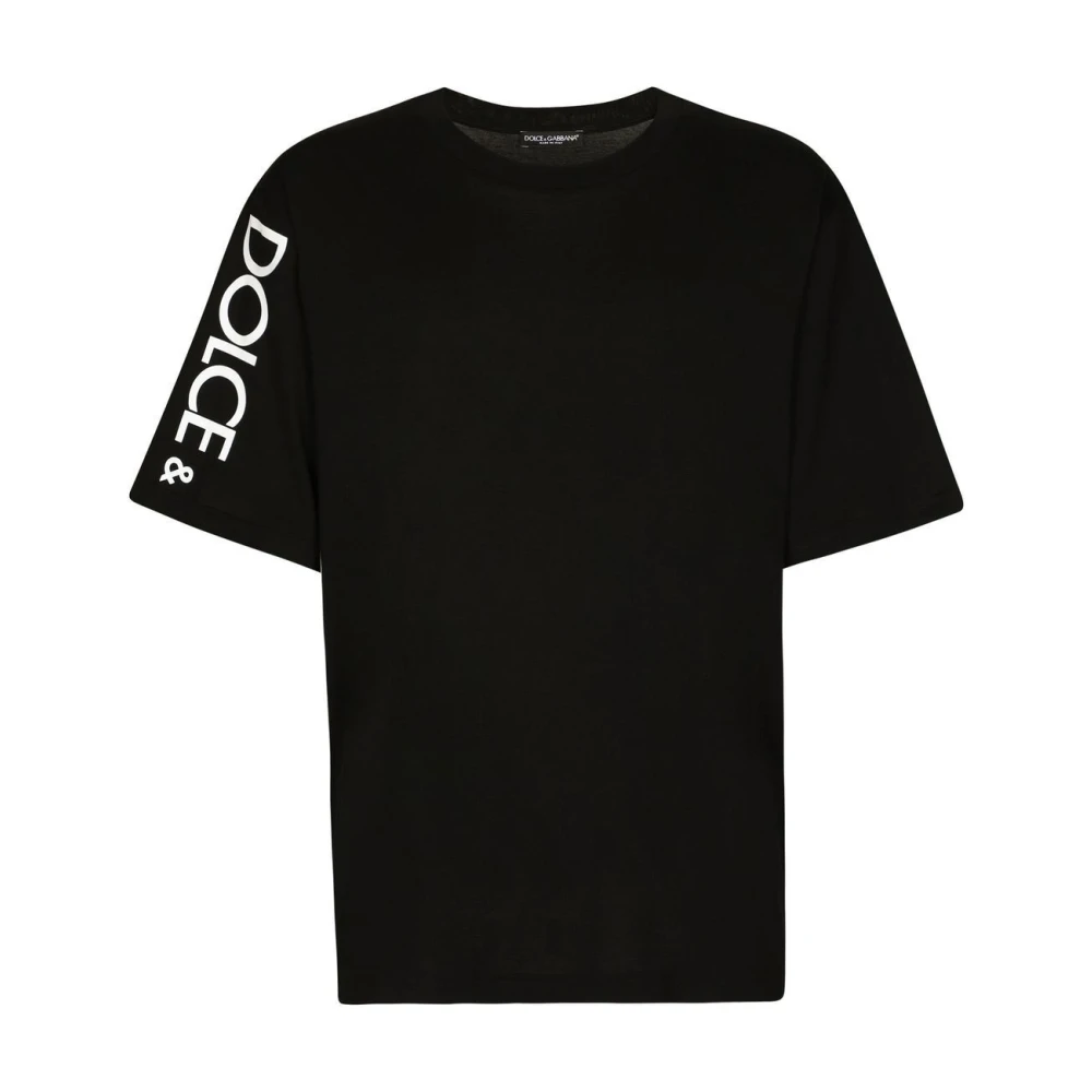 Dolce & Gabbana Men's Black Sicily Dg Logo T-Shirt
