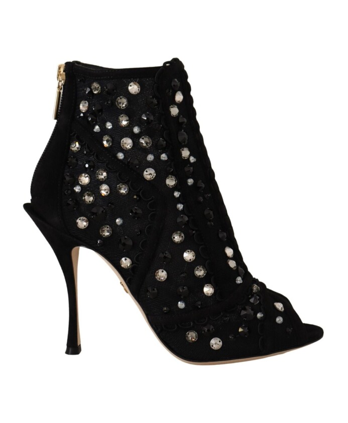 bottes-courtes-a-fermeture-eclair-en-cristal-noir