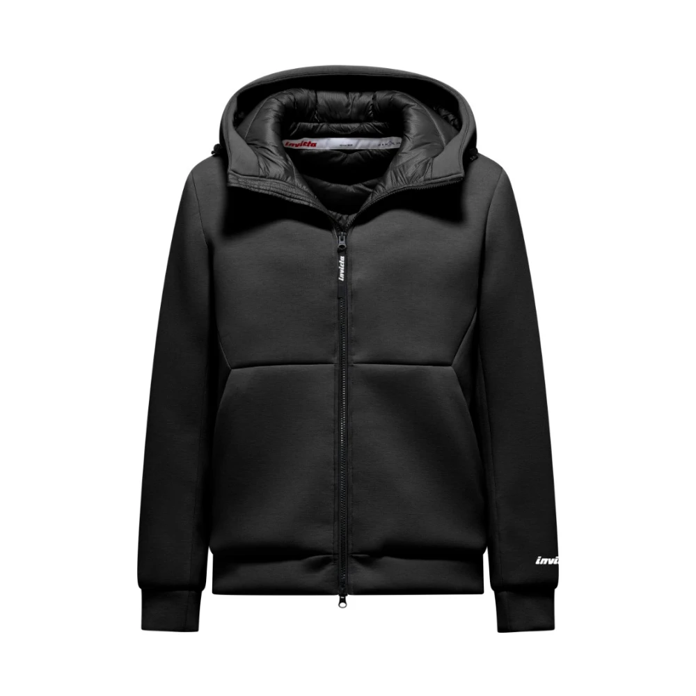 Invicta Zwarte Neopreen Winddichte Ademende Jas Black Heren