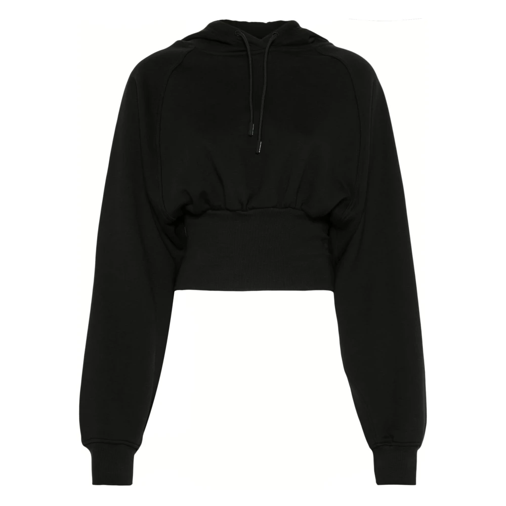 Adidas by stella mccartney Stijlvolle hoodie voor actieve levensstijl Black Dames