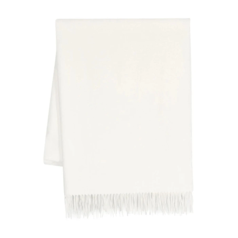Eleventy Elegant Witte Zijden Sjaal White Dames