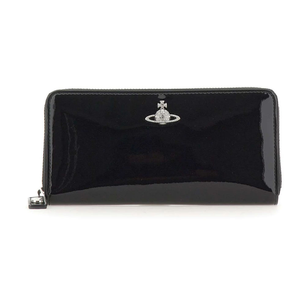 Vivienne Westwood Black Wallets & Cardholders, Female, One Size, Orb Zip-Around Wallet
