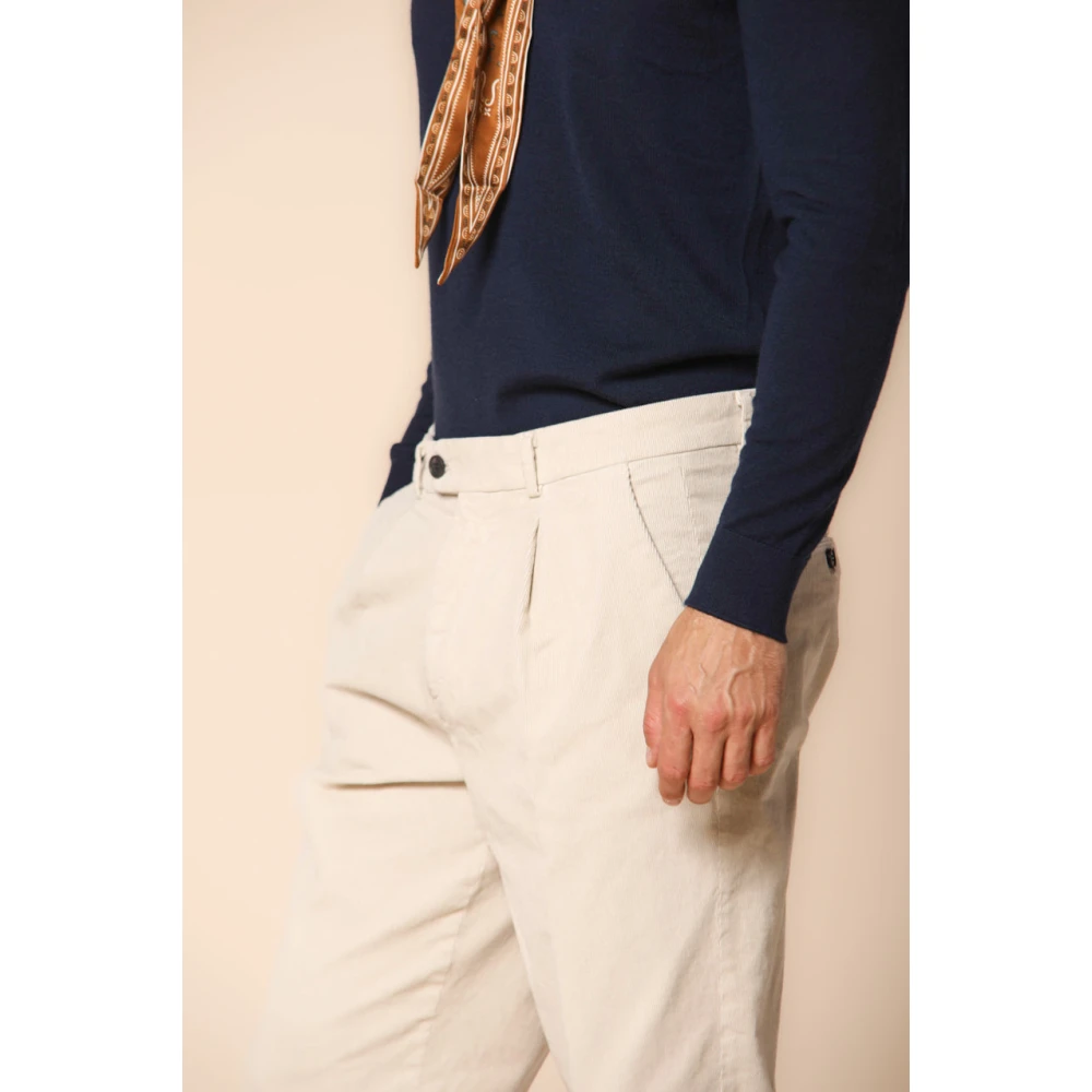 Mason's Fluwelen Chino Broek Wintercollectie Beige Heren