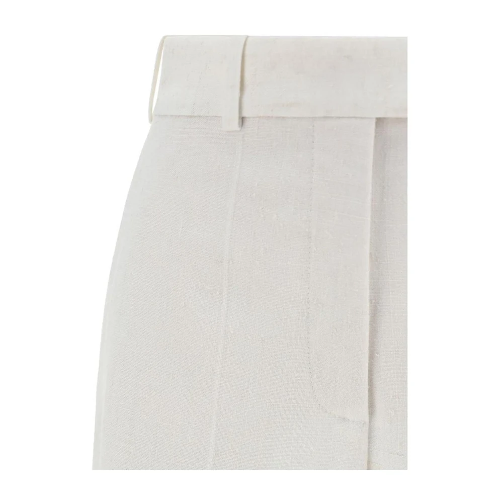 Róhe Monochrome Broek met Steekzakken White Dames