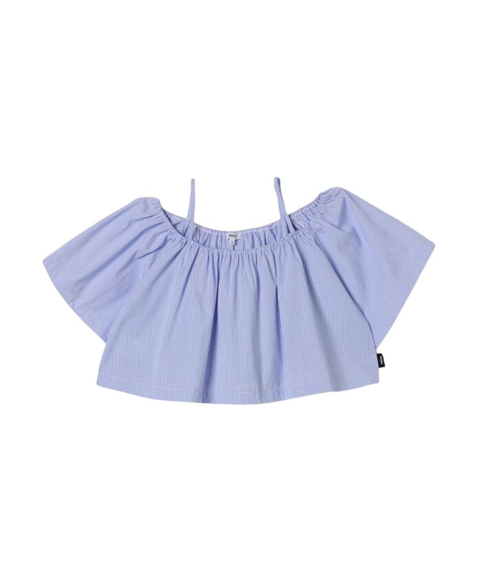 blauw-gestreepte-off-shoulder-kindertop