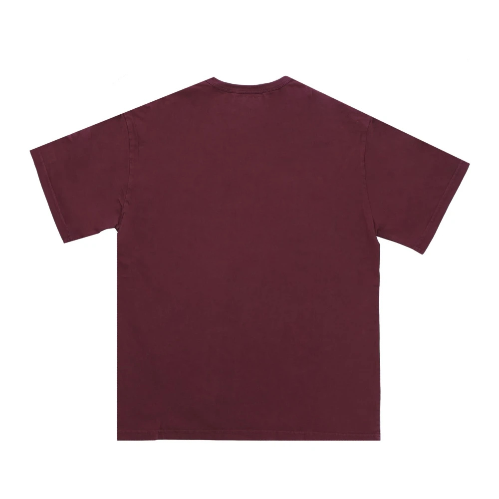 HUF Galaxies Relaxed Top Wijn T-shirt Red Heren
