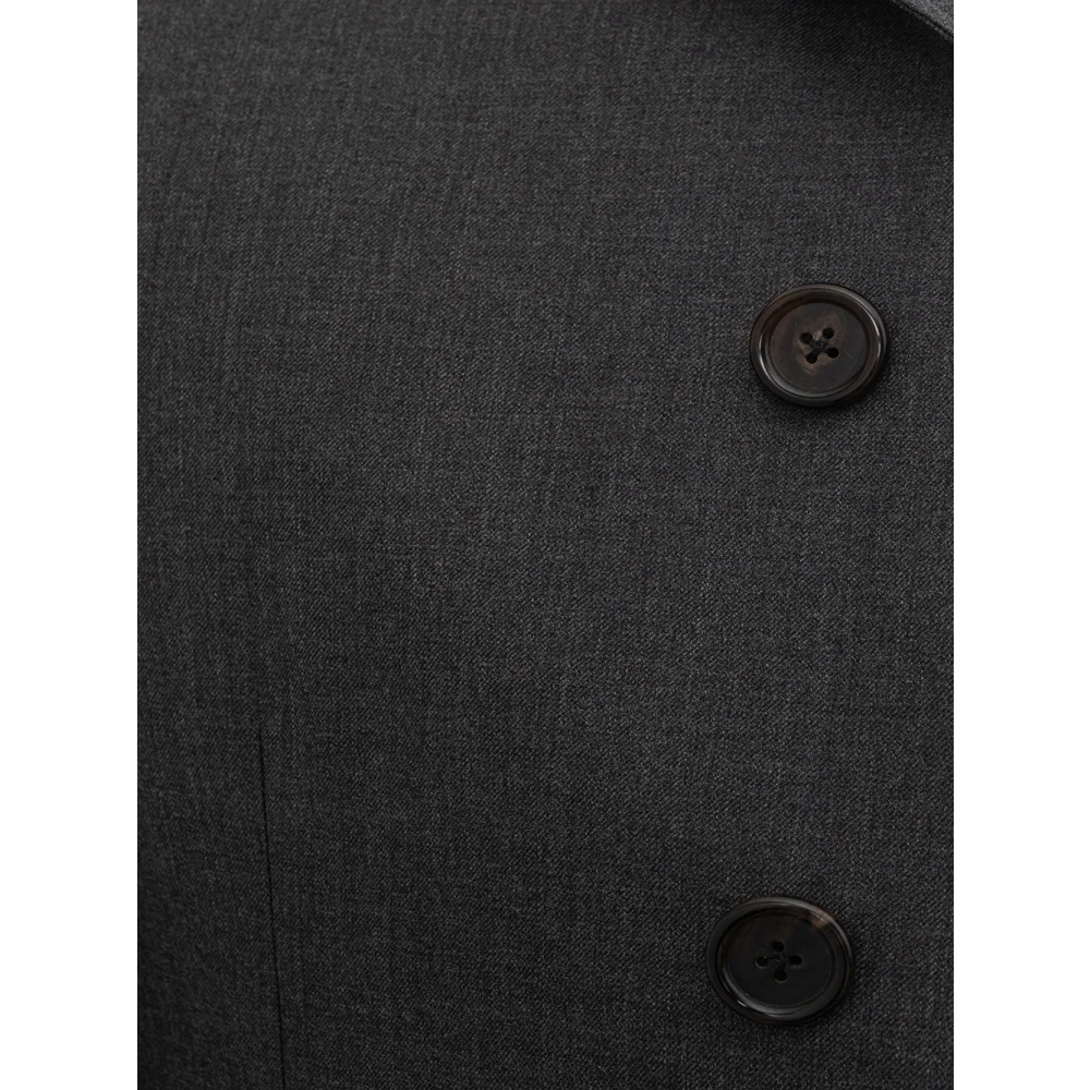 Thom Browne Grijze Chesterfield Overjas Gray Heren