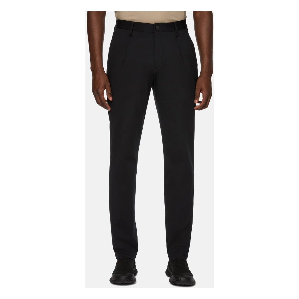 Boggi Milano B-Tech Stretch Nylon Broek Black Heren
