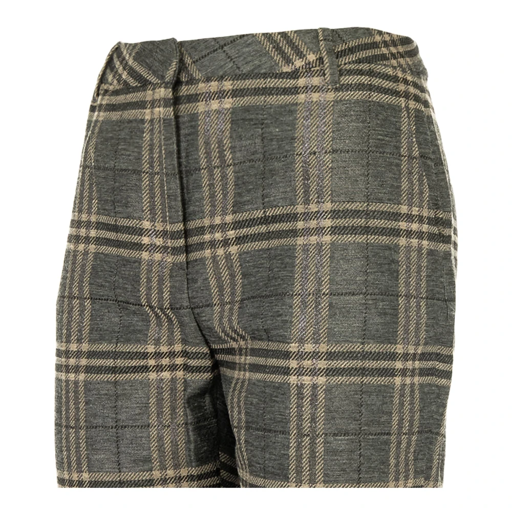 Manila Grace Elegante Chino Broek voor Dames Gray Dames