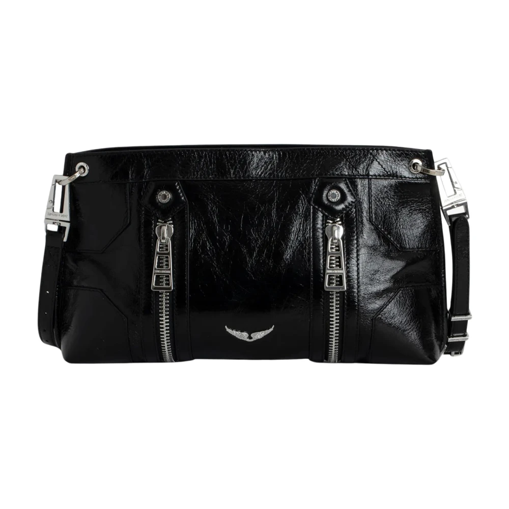 Zadig & Voltaire Vintage Zwarte Lakleren Tas Black Dames