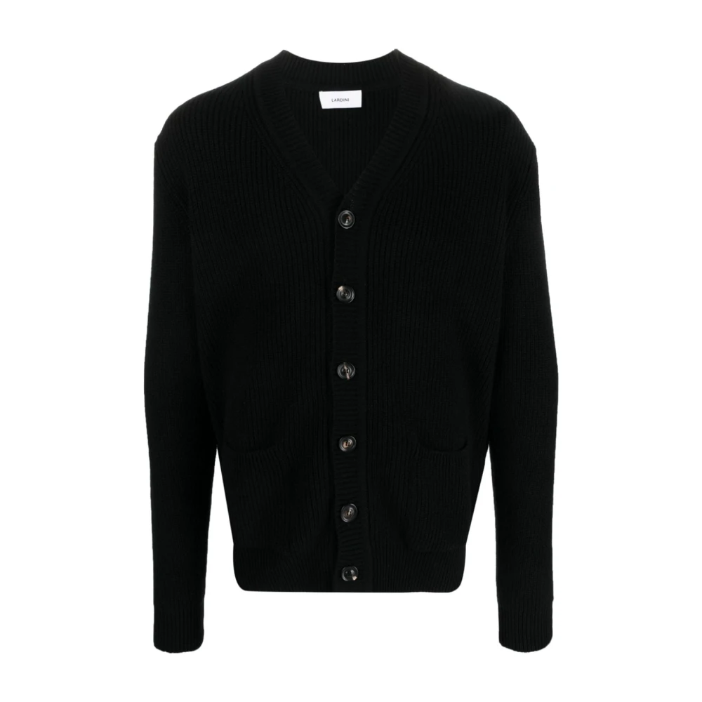 Lardini Zwarte Sweaters voor Heren Black Heren