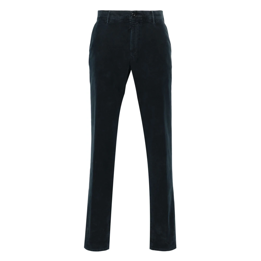 Incotex Blauwe Slim Fondo Slacks Blue Heren