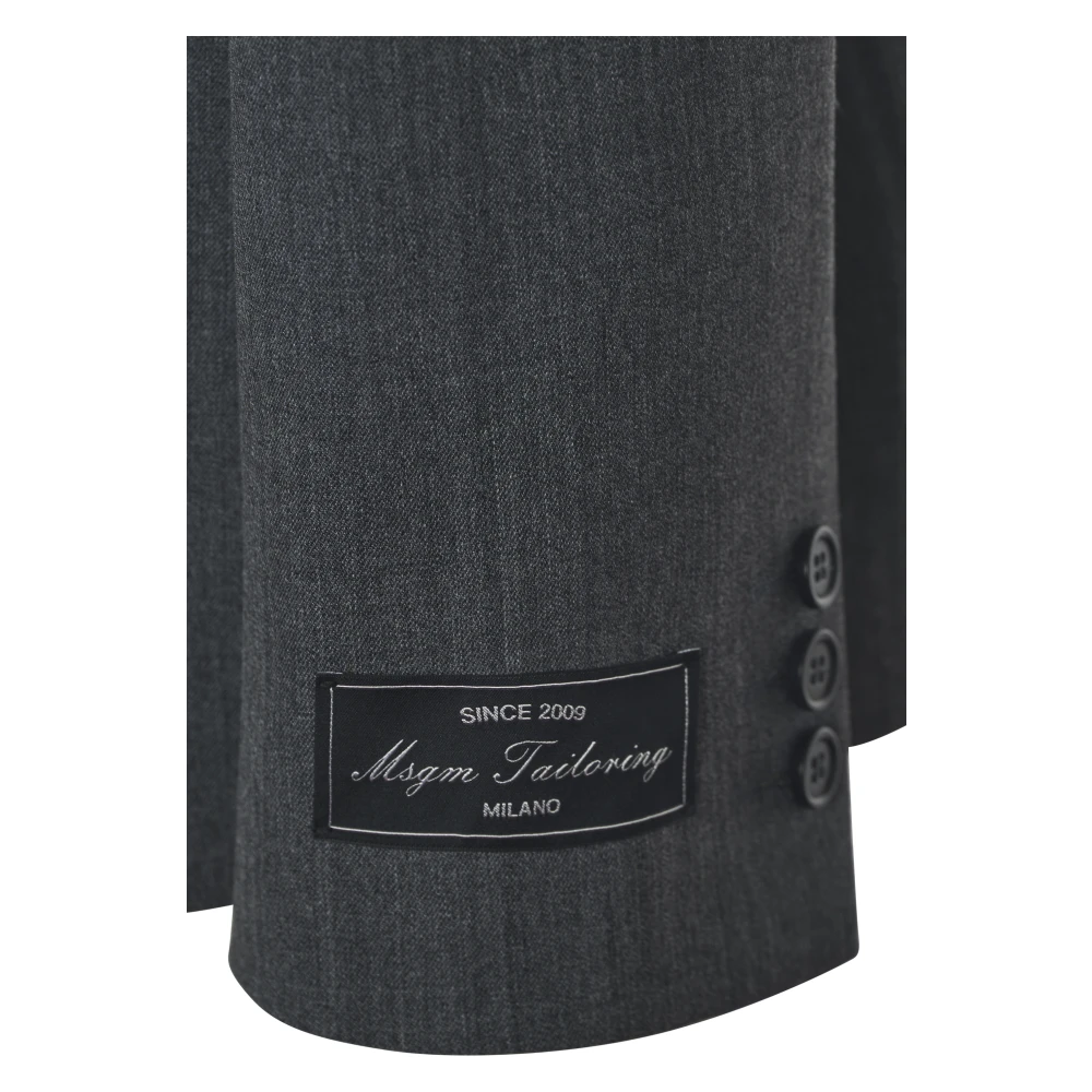 Msgm Grijze Jas voor Mannen Gray Dames