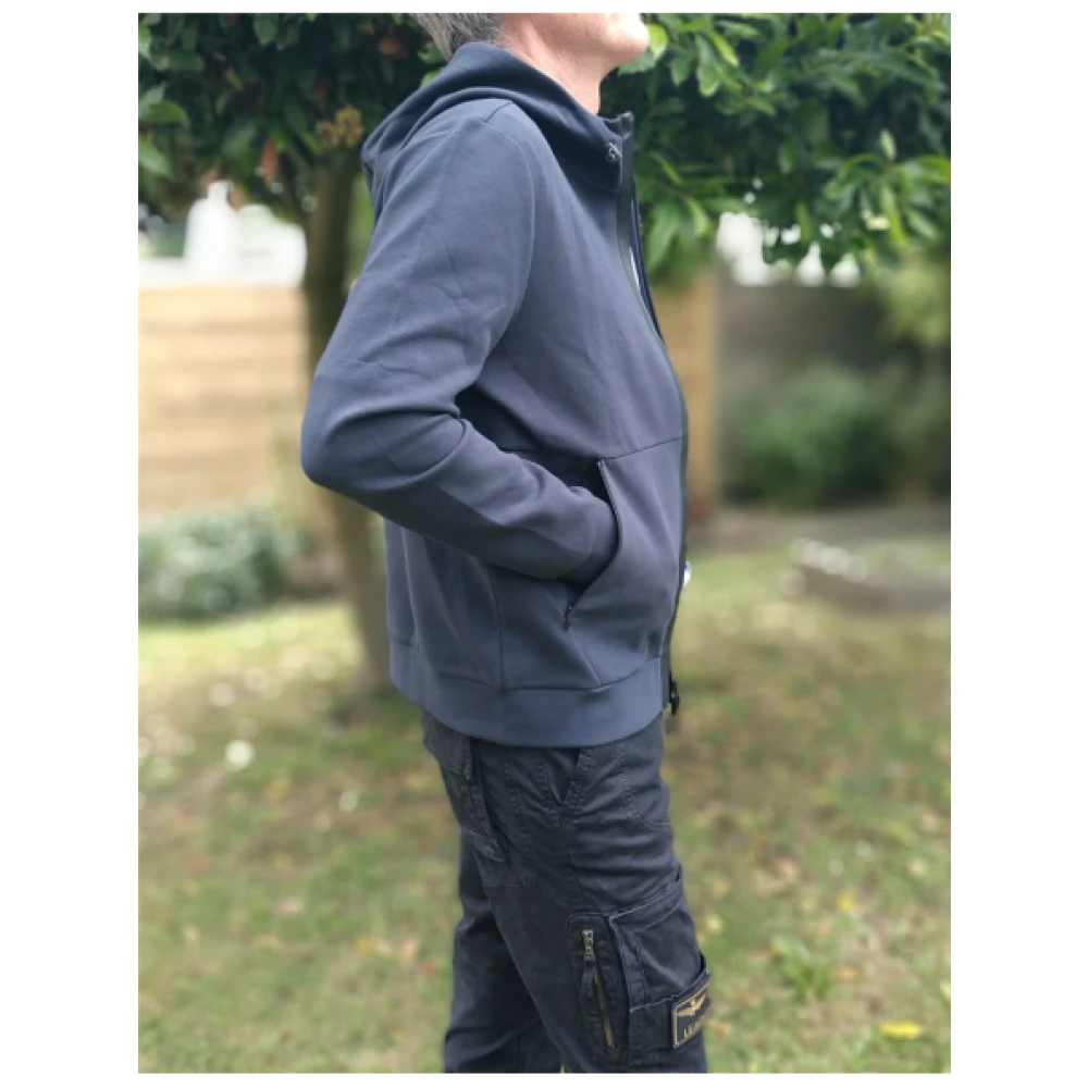 aeronautica militare Verstelbare hoodie Blue Heren